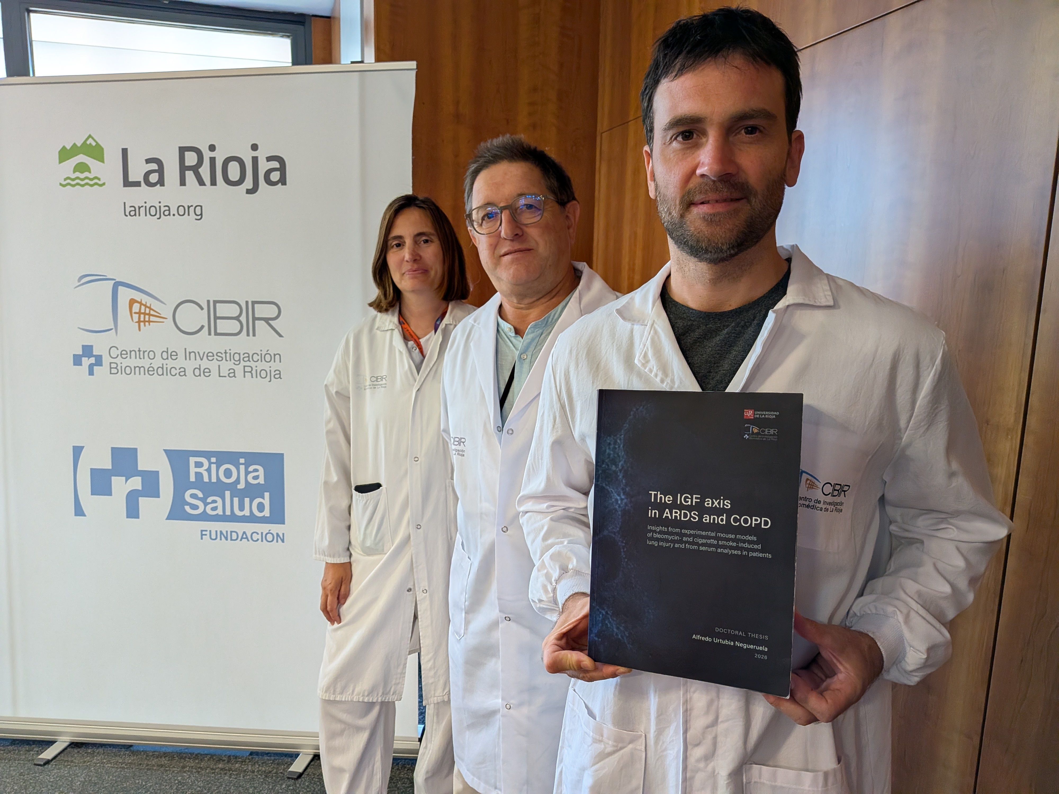 Alfredo Urtubia, investigador del CIBIR, obtiene el grado de doctor 'cum laude' por la Universidad de La Rioja por su tesis sobre nuevas dianas terapéuticas en enfermedades respiratorias